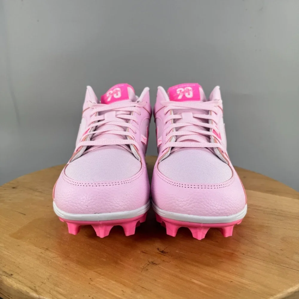 Nike Jordan Stadium 90 Low TD Mens Size 14 Football‎ Cleats Pink Foam Glow White